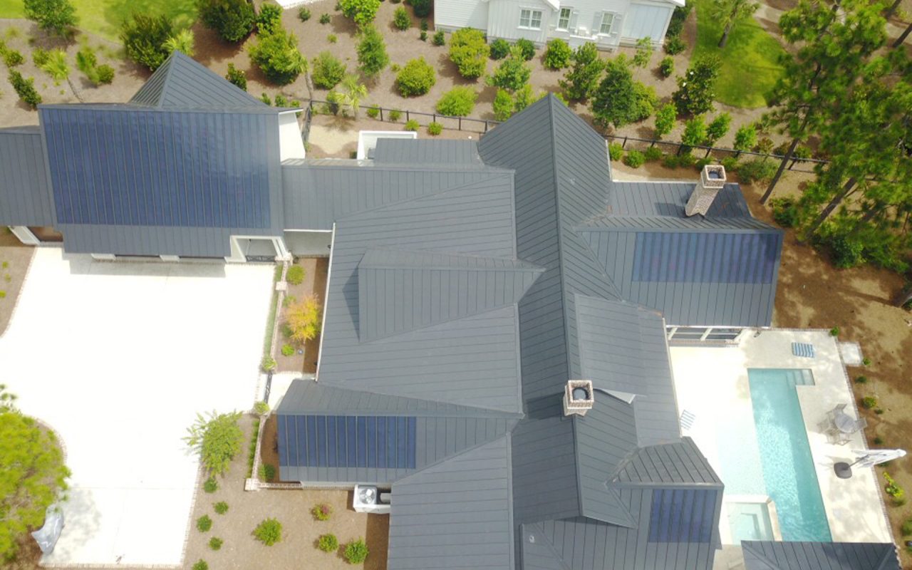 Solar roof installation